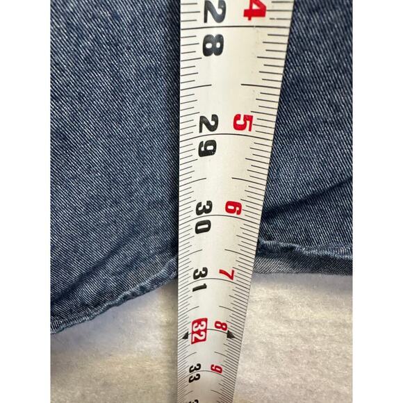 Field Gear FG Vintage 100% Cotton Mens Button Up Size Large Denim Chambray - Picture 5 of 7